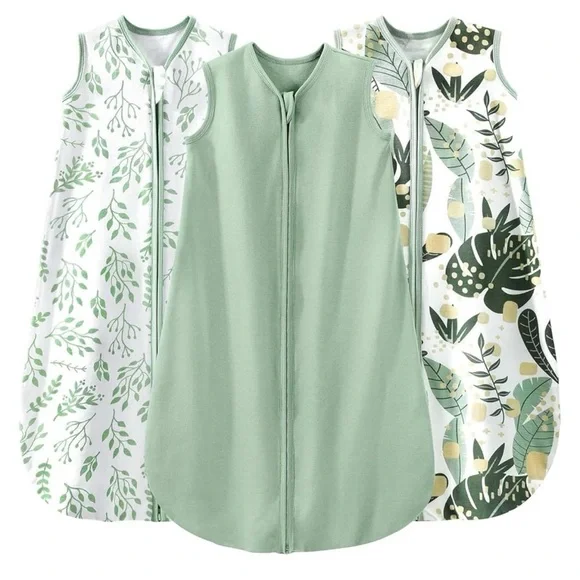 Yoofoss Green and White Baby Sleep Sacks Size 6/12M , NWT - Picture 1 of 5